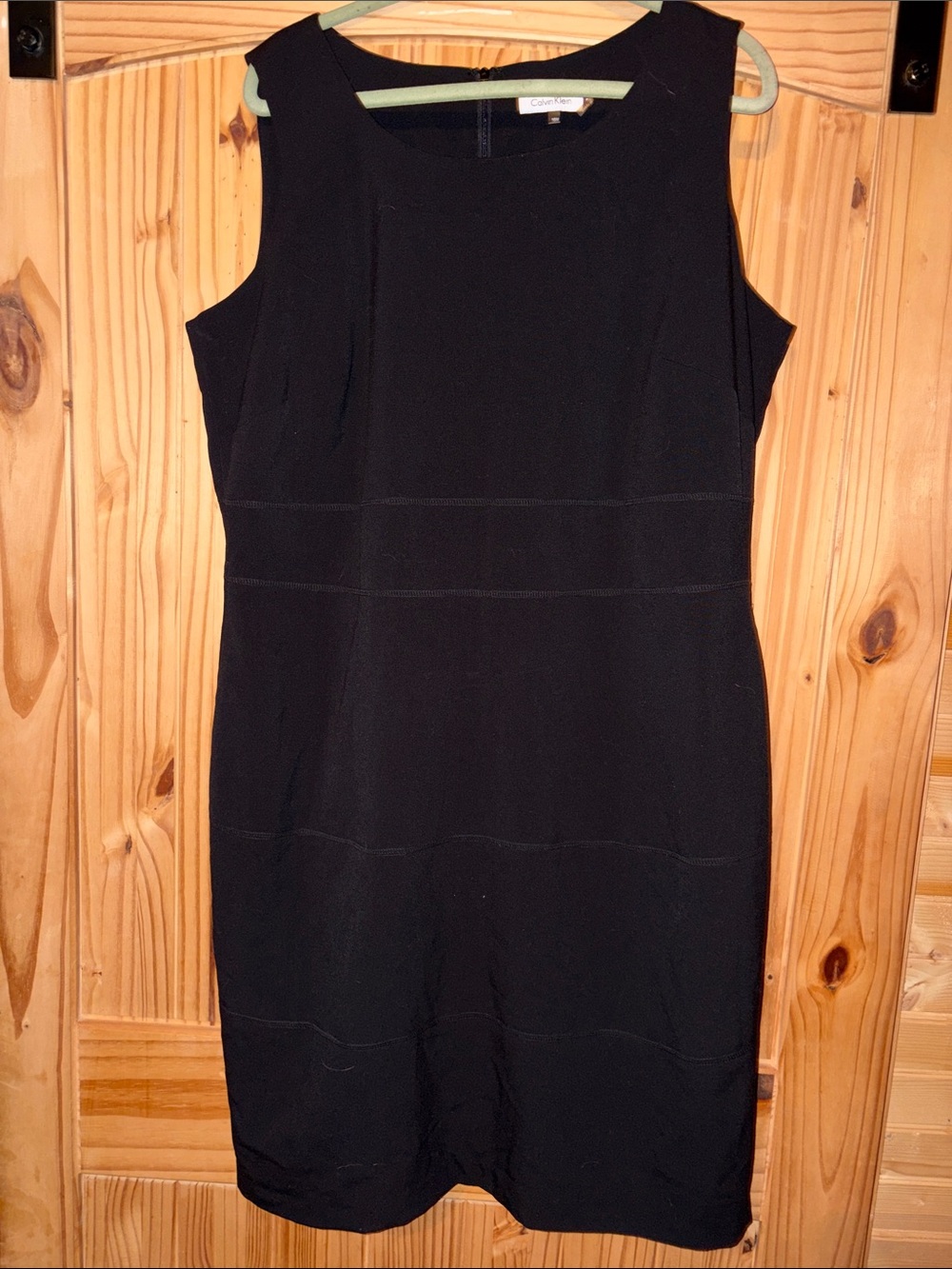 Calvin Klein Classic Black Sleeveless Sheath Dress